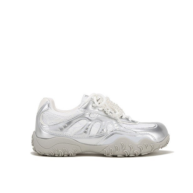 Women's Platform Pearl Retro Daddy Height Increasing Sneakers