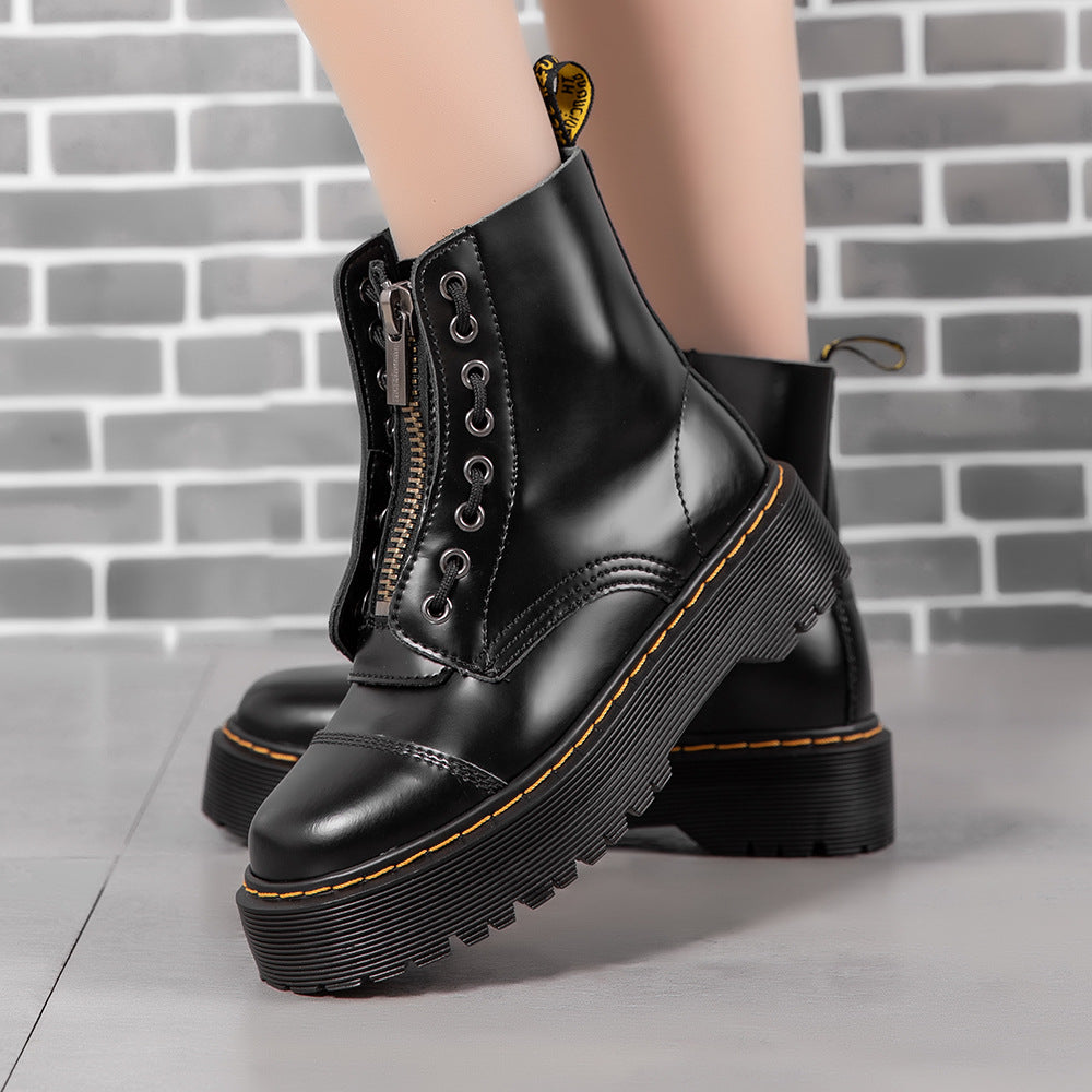 Women's & Men's Platform Martin Shooting Genuine Muffin Boots