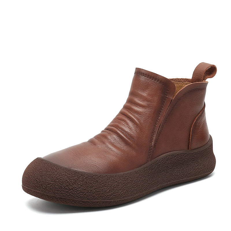 Ankle Retro Handmade Slip-on Knight Low-cut Boots