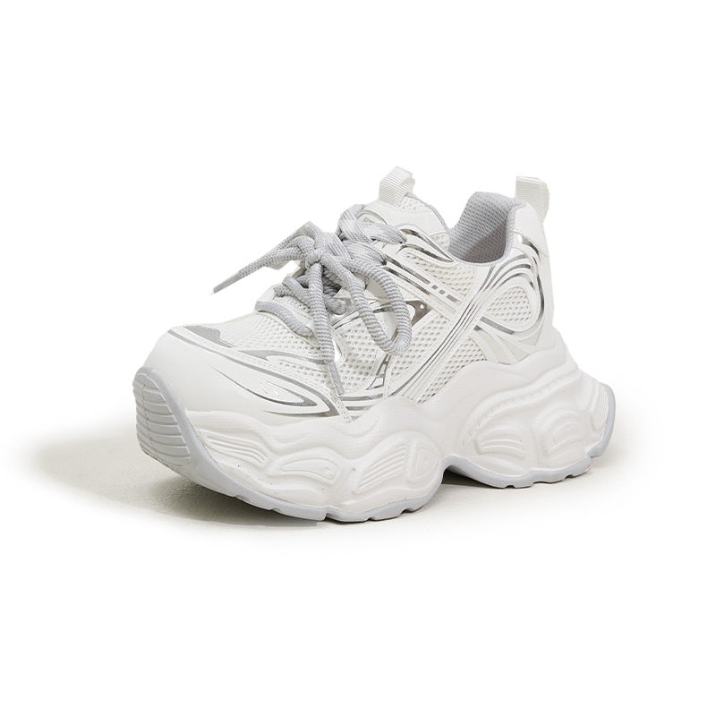 Women's Platform Dad Spring Fashion Mesh Lightweight Women's Sports Shoes