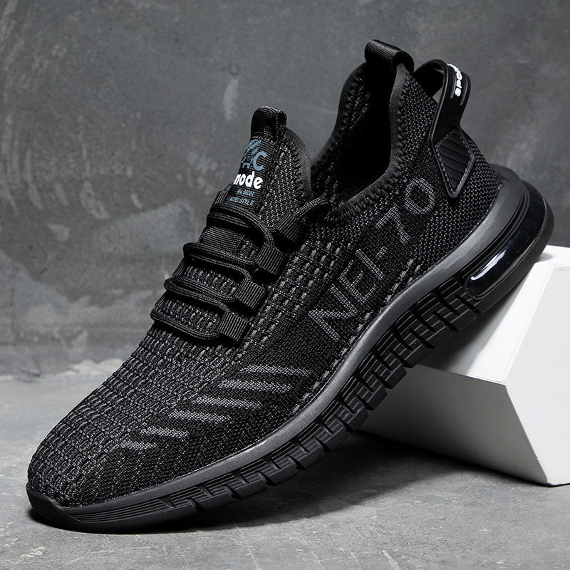 Men's Summer Breathable Plus Size Flying Woven Sneakers