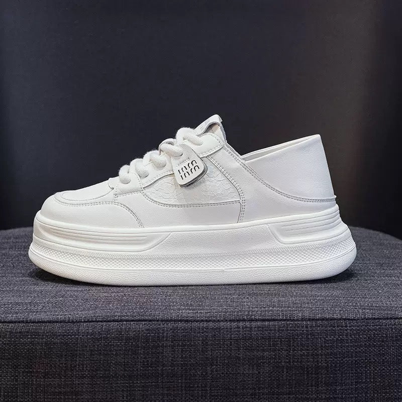 Women's Mesh Breathable White Summer Platform Sports Sneakers