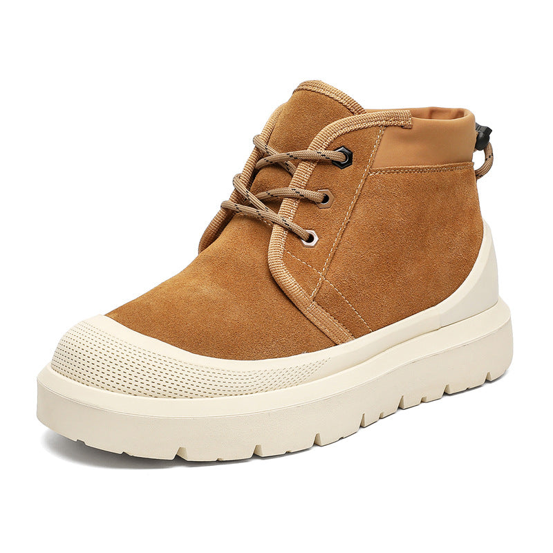 Women's & Men's Northeast Winter Fleece-lined Fur Integrated Veet Thickening Snow Boots