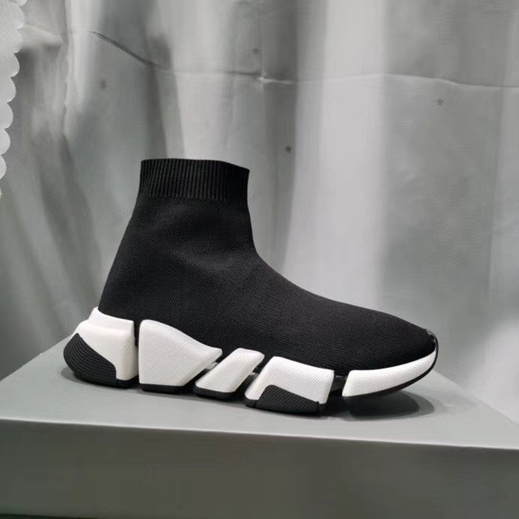 Women's & Men's High Version Straight Comfortable Sock Knitted Casual Shoes