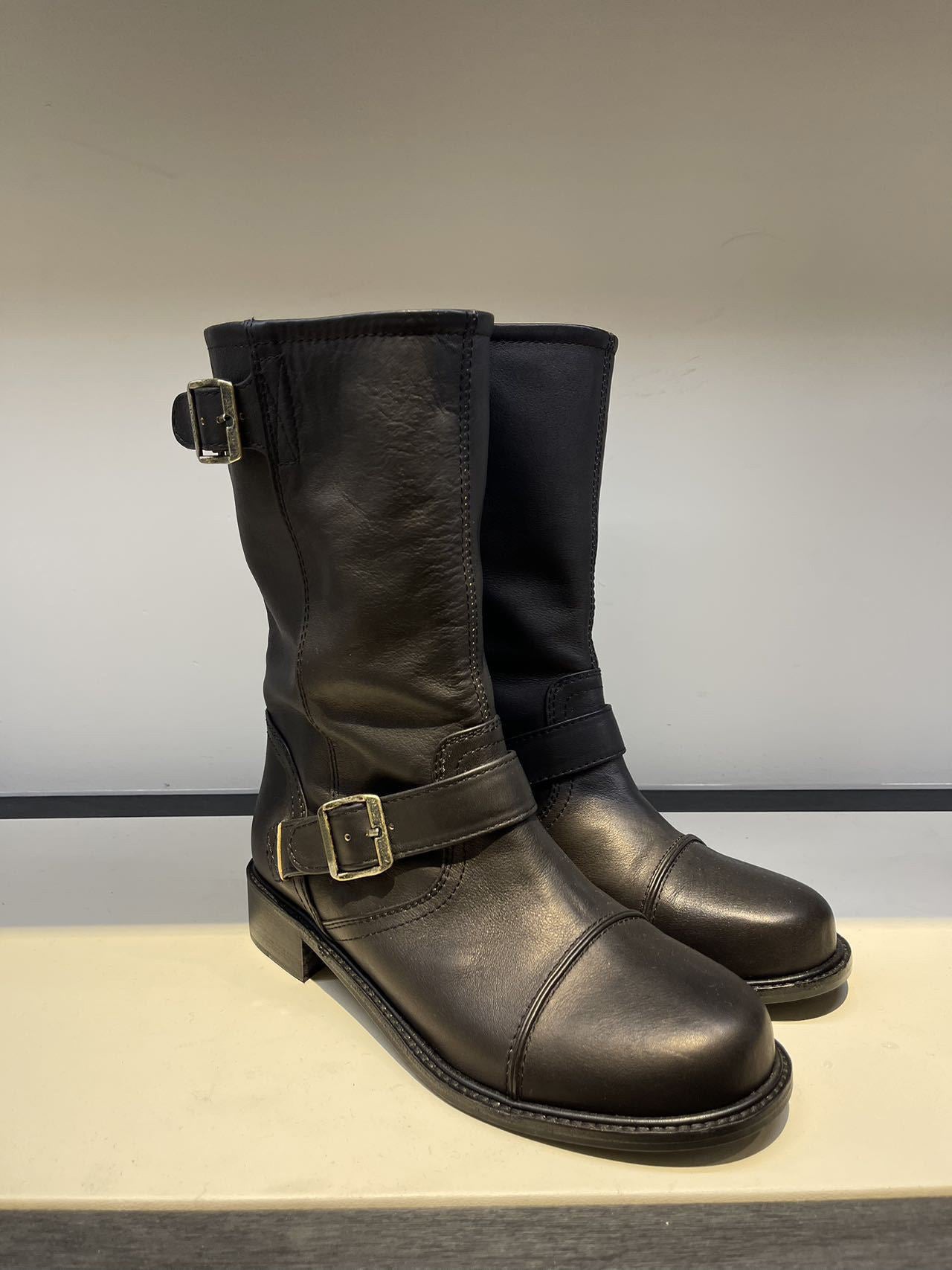 Women's Martin For Buckle Mid Low Ankle Boots