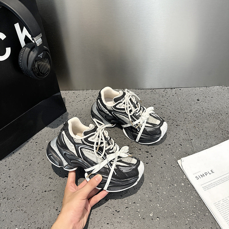 Women's Platform Dad Autumn Mesh Color Matching Women's Sports Shoes