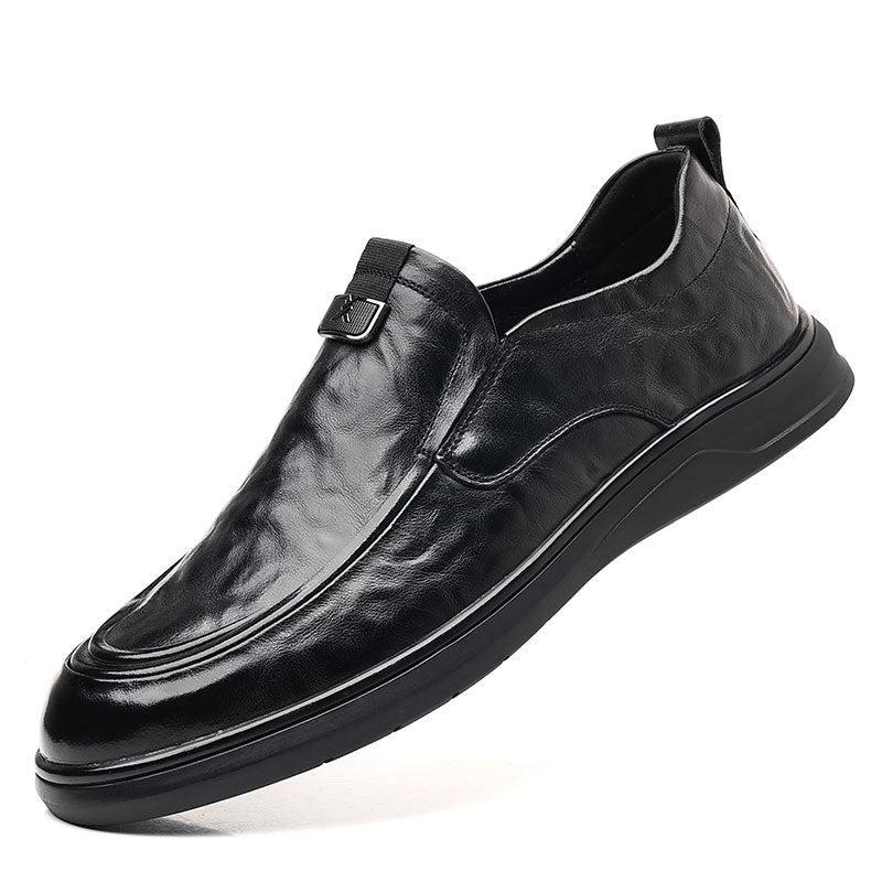 Men's First Layer Cowhide Autumn Business Genuine Leather Shoes