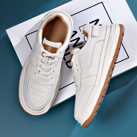 Men's Comfortable Spring Fashion White For Sneakers