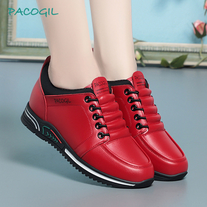 Women's Easy To Wear White Soft Sole Casual Shoes