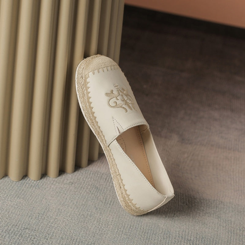 Women's Fashion Chinese Embroidery Fisherman Pumps Autumn Casual Shoes