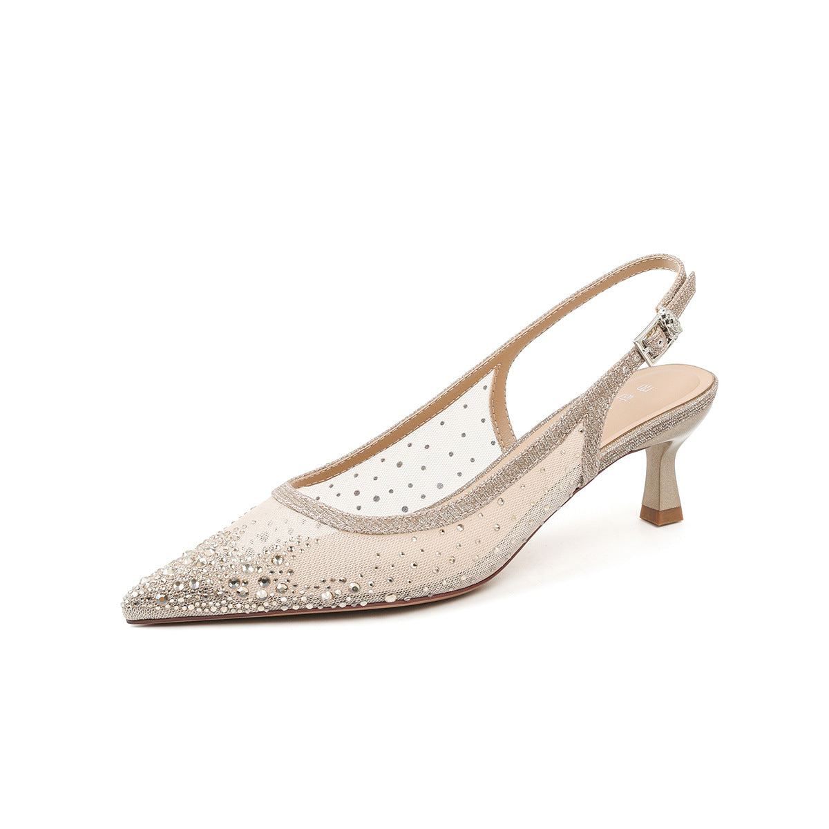 Women's Starry Rhinestone French High Elegant Wedding Bridesmaid Design Sense Men's Shoes