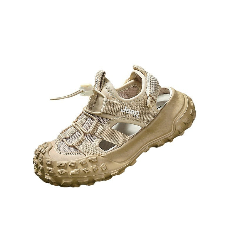 Women's & Men's Summer Hollow Breathable Closed Toe Outdoor Sandals