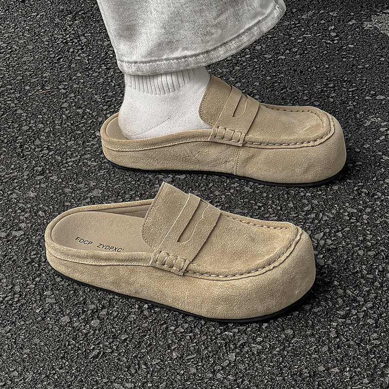 Retro Easy Matching American Mules Lazy Sandals