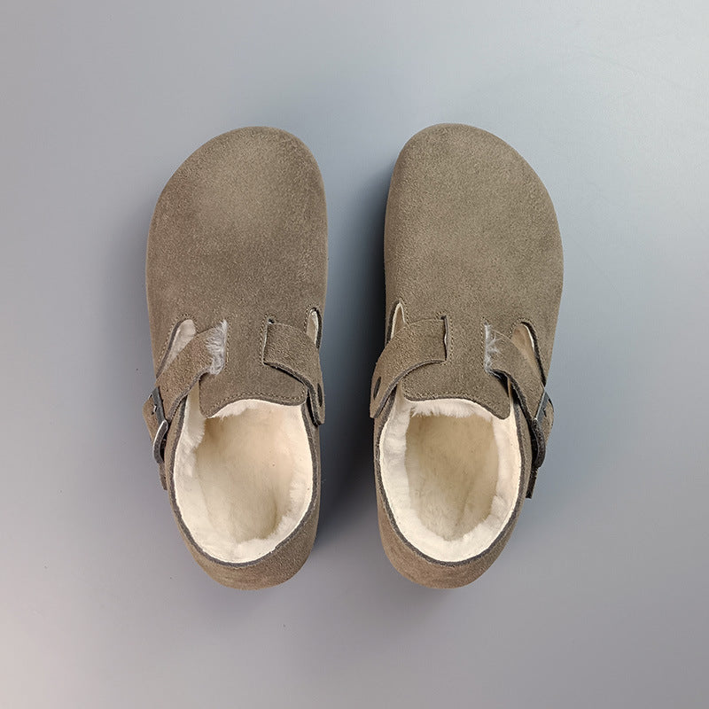All-inclusive Plus Fluff Wool Cowhide Series Women's Shoes