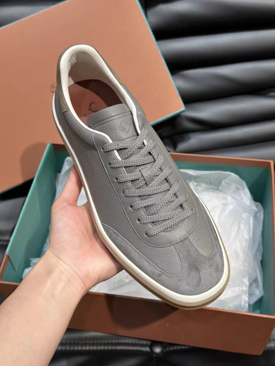 Men's German Training Cowhide Suede Platform Casual Shoes
