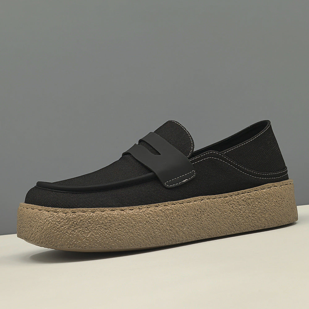 Men's Versatile Summer Breathable Cloth Niche Boys Soft Back Men's Casual Shoes
