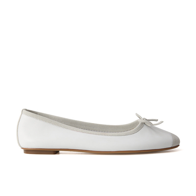 Women's Heights French Sheepskin Square Toe Bow Women's Shoes
