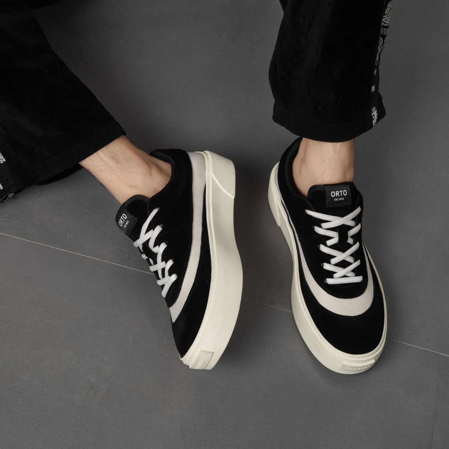 Men's Breathable Niche Trendy Versatile Platform Sports Sneakers