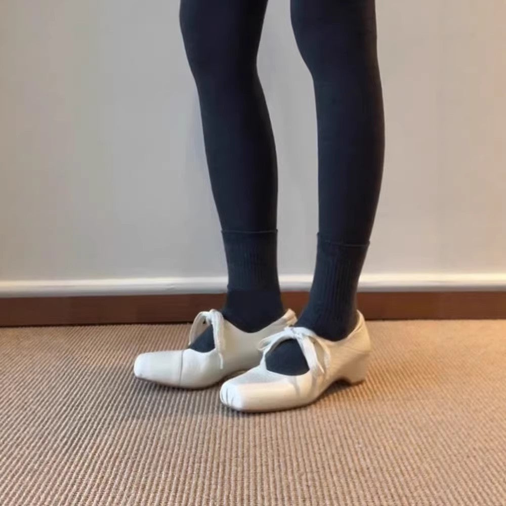 Women's Version French Style Bow Flat Ballet Pumps Dress Women's Fashion Shoes