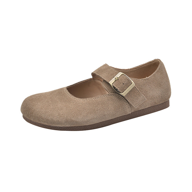 Women's & Men's Toe Frosted Strap Lazy Minority Plus Men's Shoes