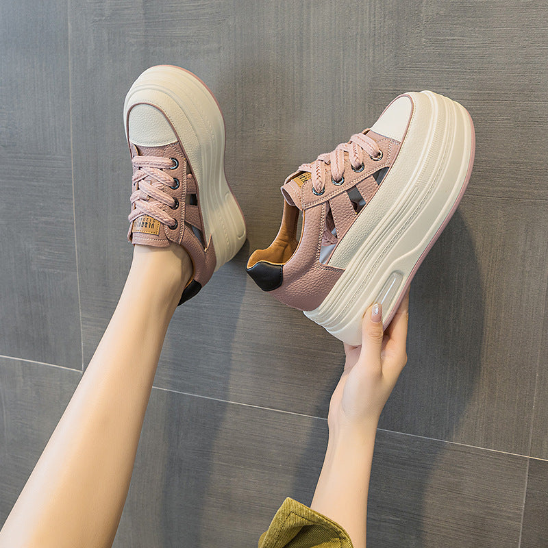 Women's Small Summer Platform Wedge Hidden Fashion Casual Shoes