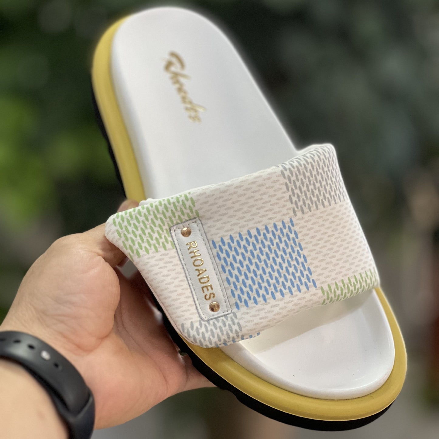 Women's Platform V Home Presbyopic Adjustable Velcro Flat Flip-flops Slippers