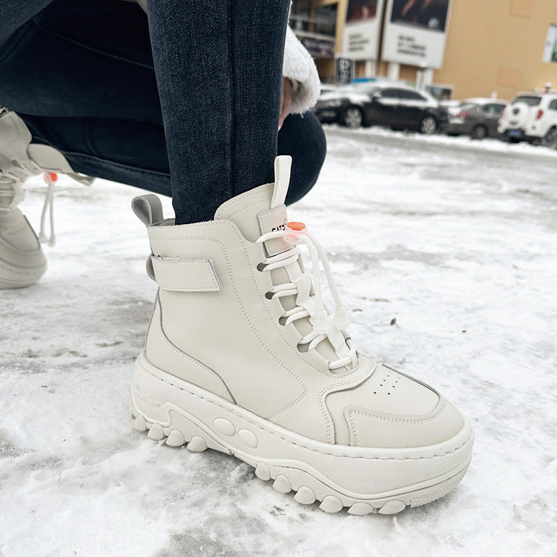 Women's Winter Wool Fur Integrated Northeast Thickened Snow Boots