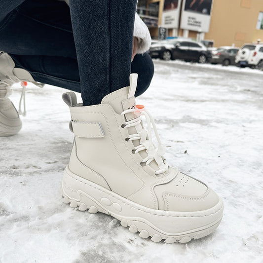 Women's Winter Wool Fur Integrated Northeast Thickened Snow Boots