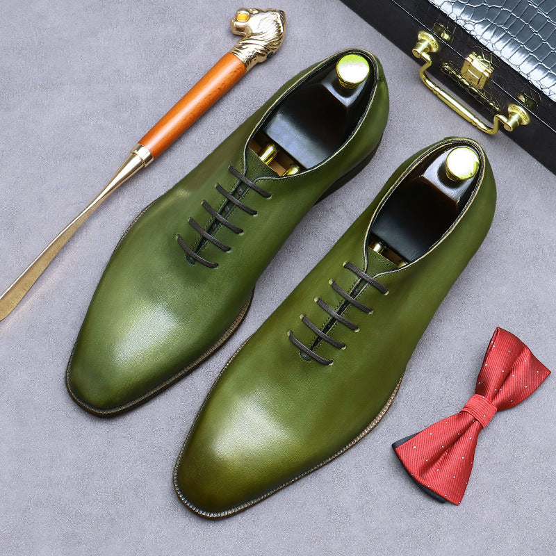 Men's Promotion Whole Business Lining Cowhide Formal Wear British Leather Shoes