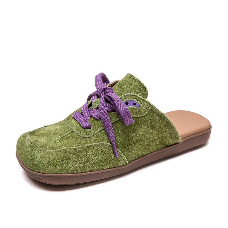 Women's & Men's Retro Flat Bottom Closed Toe Outdoor Sandals