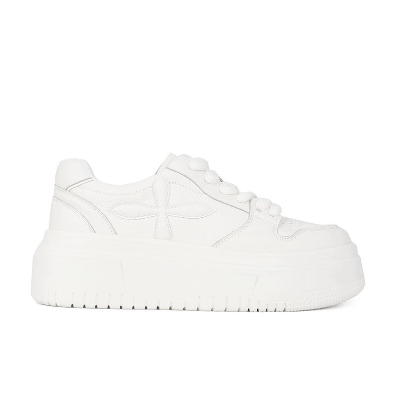 Women's Size Veet White Genuine Classic Style Thick Women's Casual Shoes