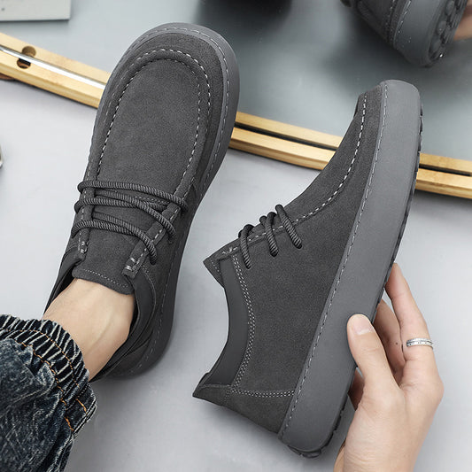 Men's Retro Easy Matching Suede Soft Bottom Personality Sneakers