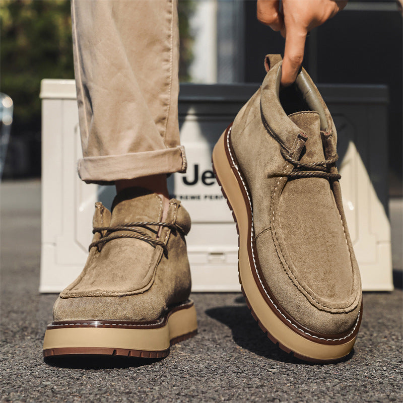 Men's Martin Leisure British Style Sheepskin Vintage Men's Shoes