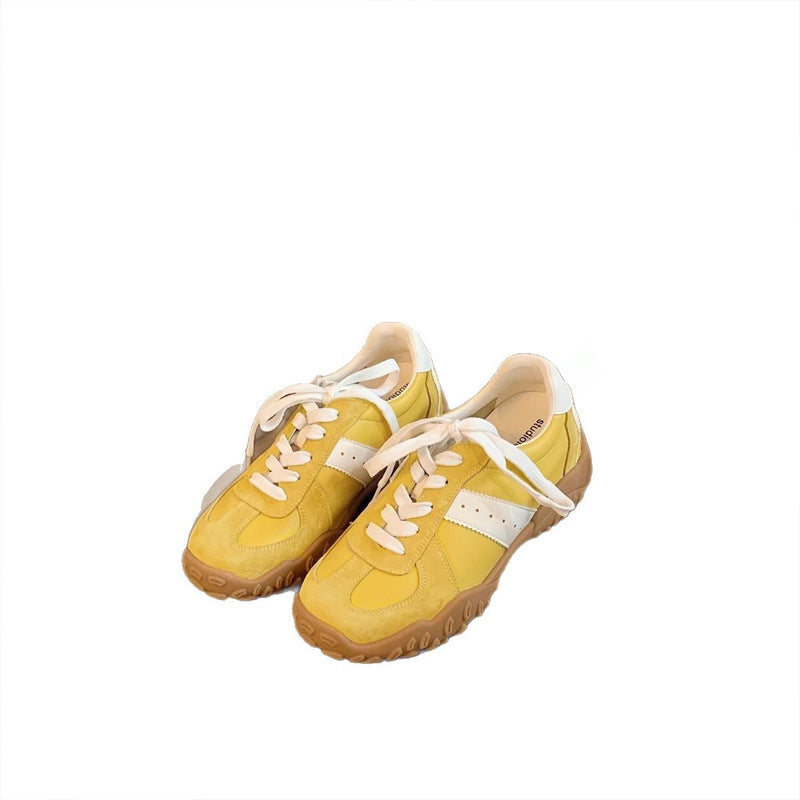 Women's Increasing Insole Invisible Stitching Round Toe Sneakers