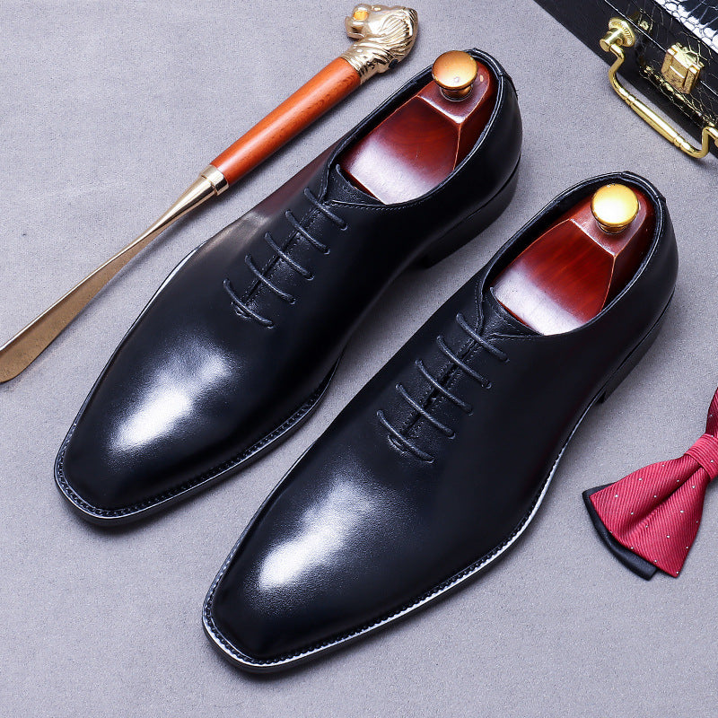 Men's Promotion Business Formal Wear Cowhide Simple Leather Shoes
