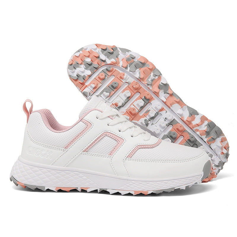 Women's & Men's Golf Couple Comfortable Waterproof Automatic Knob Sneakers