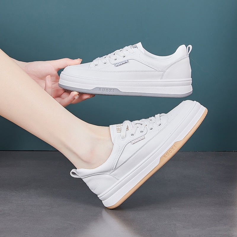 Women's Height Increasing Flat Korean Fashionable Board Sneakers