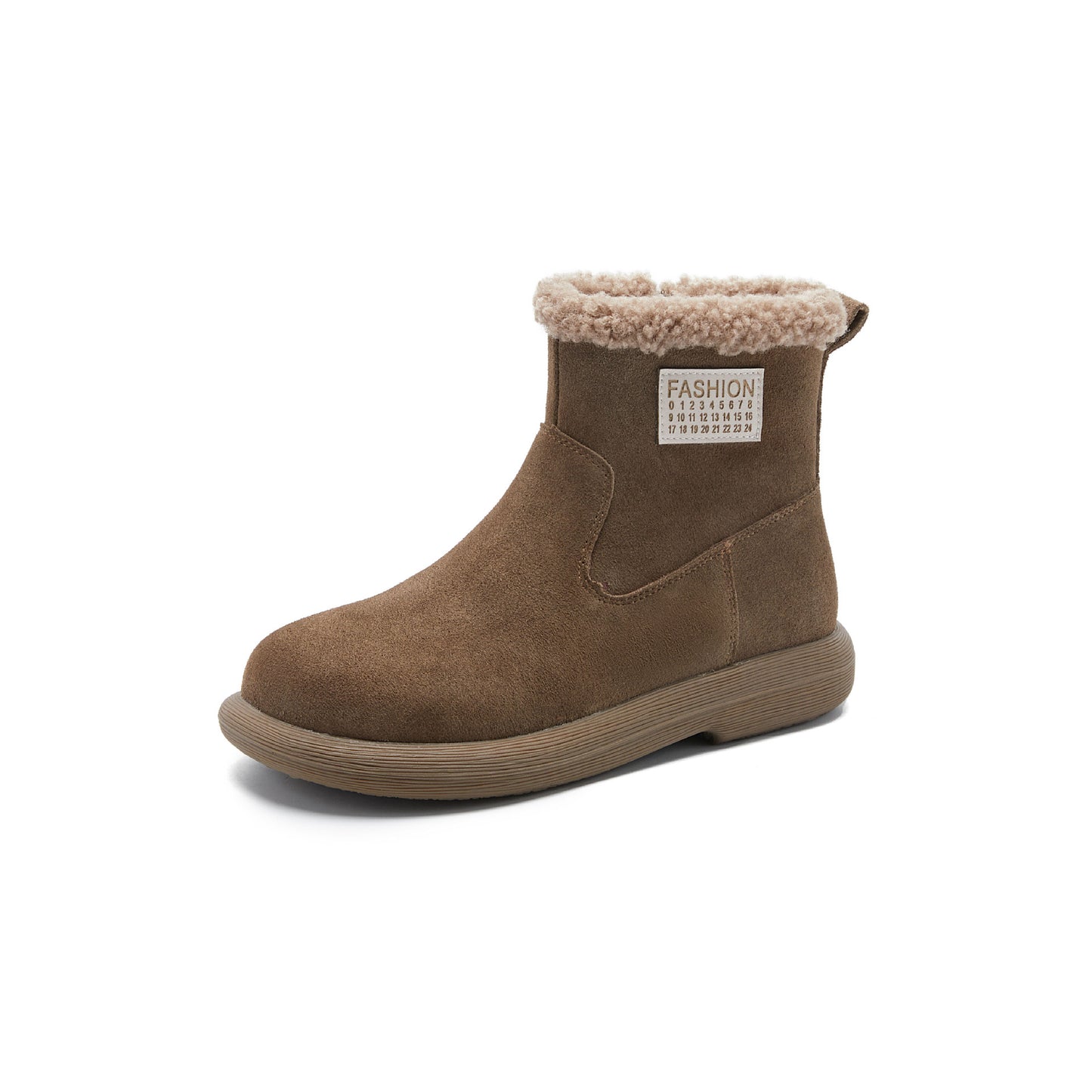 Women's Matte Teddy Thick Fur Winter Vintage Snow Boots