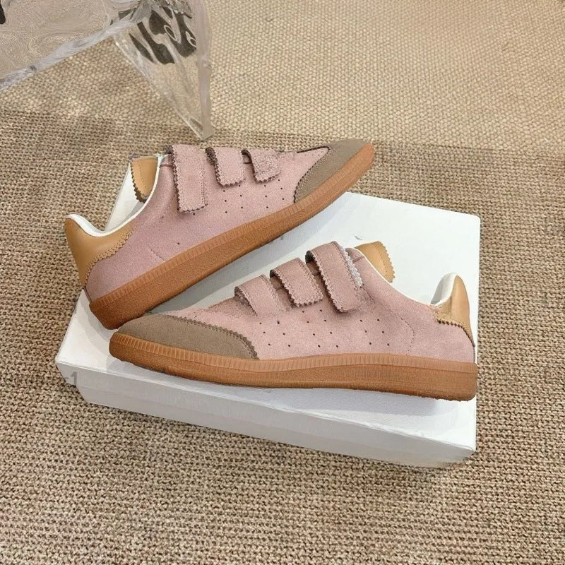 Women's & Men's Magic Stick Flat Breathable Soft Bottom Sports Men's Casual Shoes