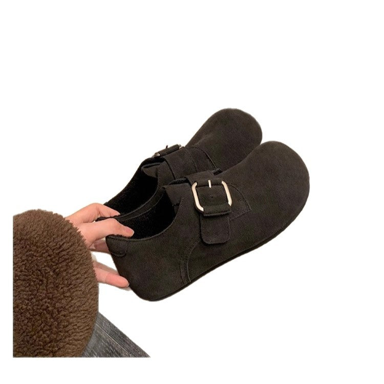 Women's Version Height Increasing Leopard Print All-inclusive Fleece-lined Fluffy Women's Fashion Shoes