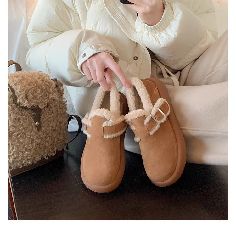 Mom Warm With Veet Platform Cotton Snow Boots