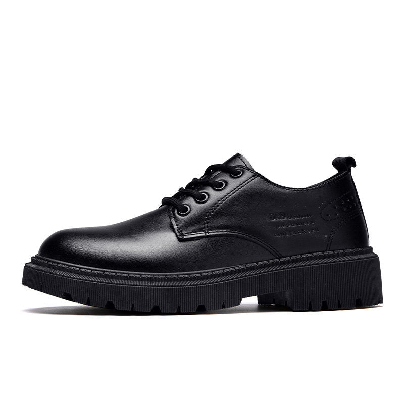 Men's Inner Height Increasing Autumn British Style Leather Shoes