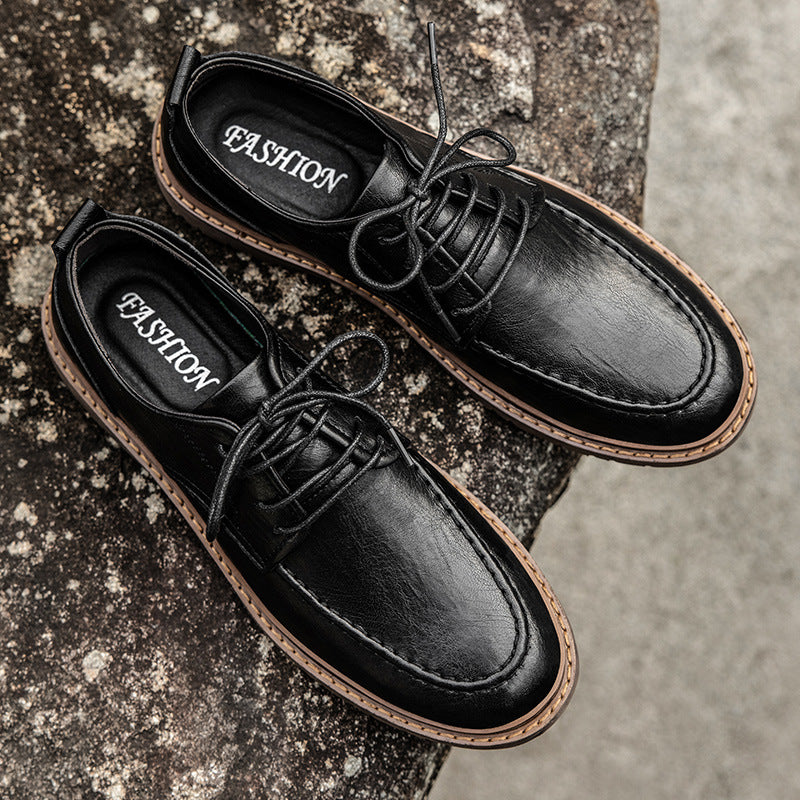 Men's Winter Fashion Business Shirt British Tooling Men's Shoes