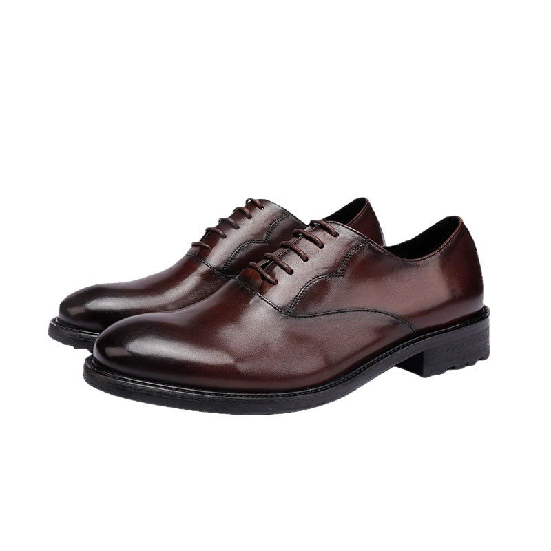 Men's Size Business Formal Wear British Retro Leather Shoes