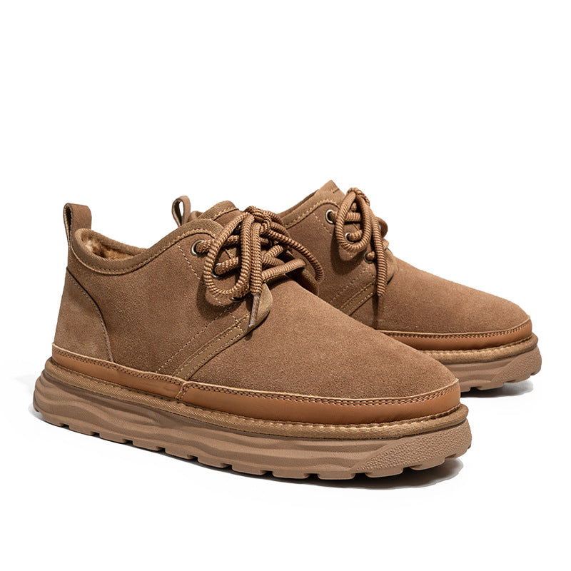 Men's Winter Thickened Northeast Outdoor Cotton Thick Bottom Height Snow Boots