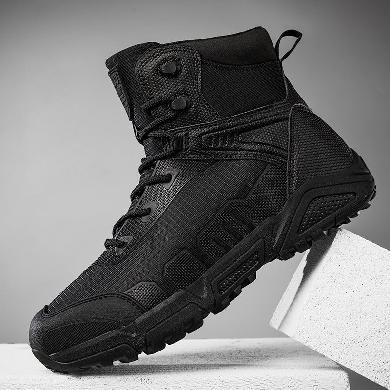 Men's Winter Travel Cotton Plus Size Mountaineering Leather Shoes