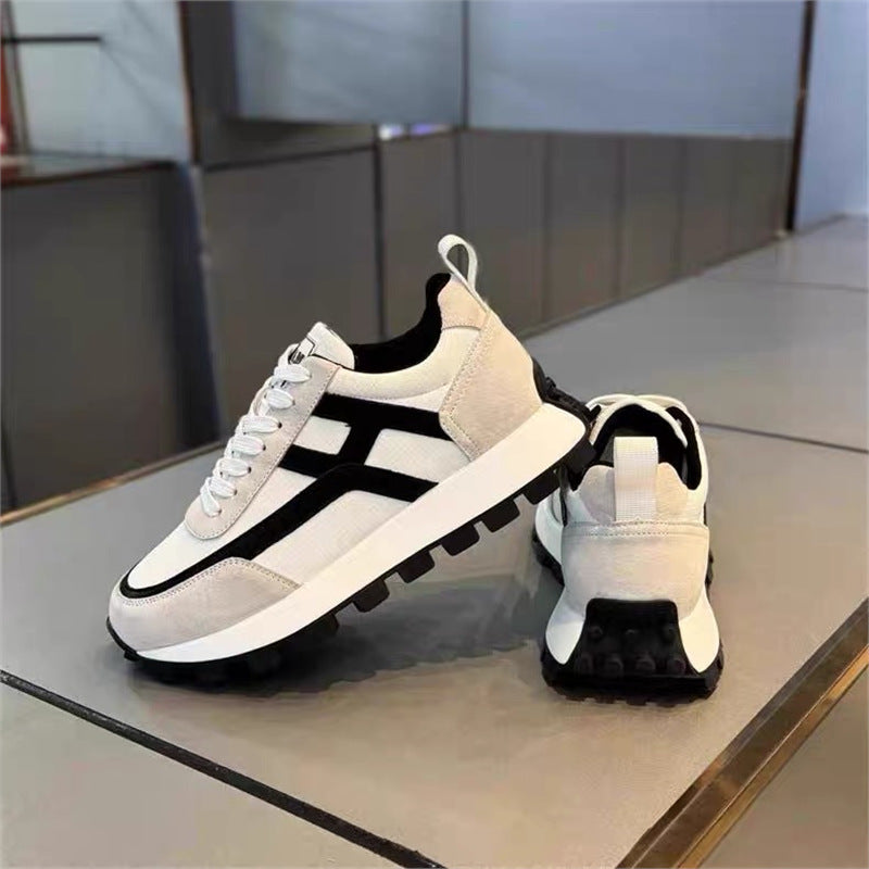 Men's Surface Breathable Solid Color Fashion Lightweight Korean Sports Men's Shoes