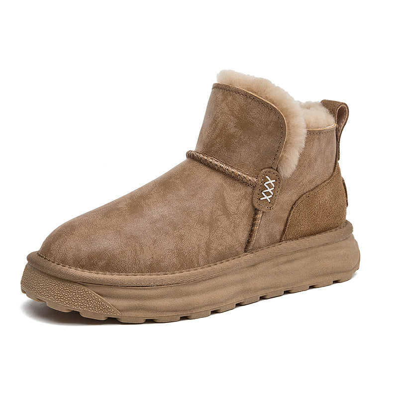Women's Sheepskin Fur For Winter Fleece-lined Thickened Northeast Warm Boots