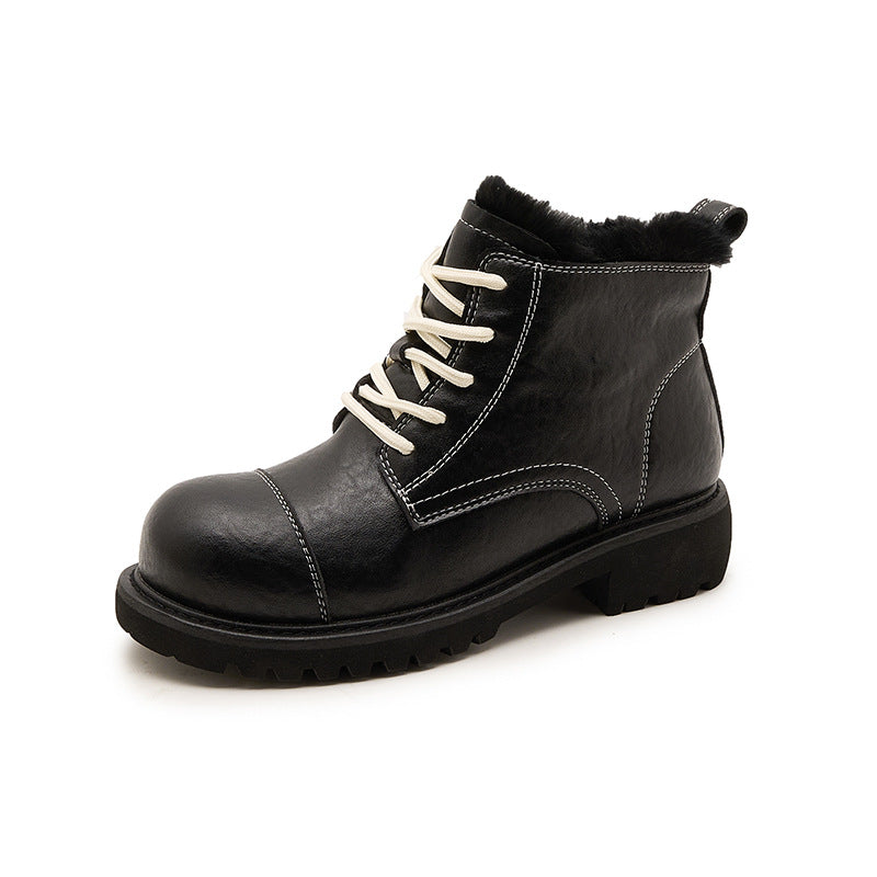 Women's Style Veet Martin For Black Tie Women's Leather Boots