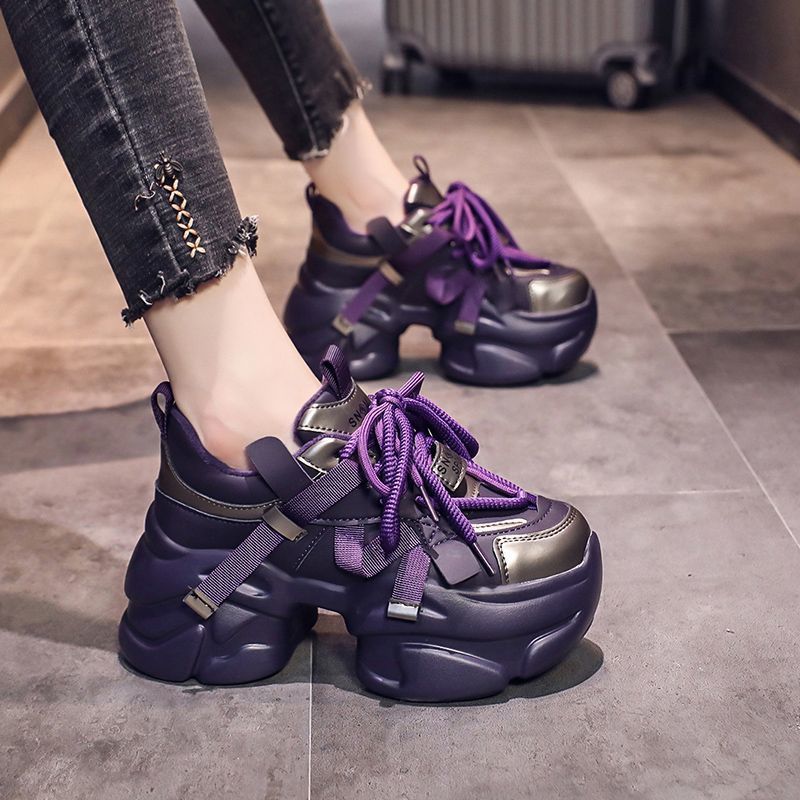 Women's Platform Dad Winter With Veet Show Feet Sneakers
